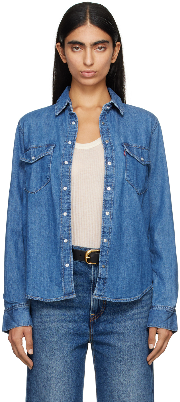 

Синяя иконическая джинсовая куртка Western Levi's