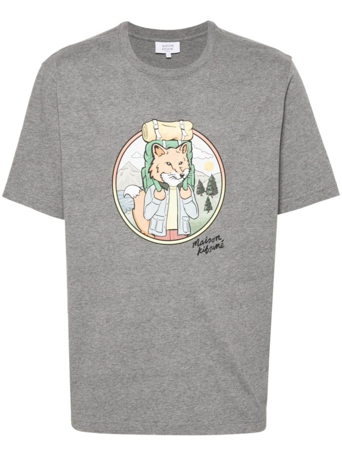 

Maison Kitsuné футболка Rambling Fox, серый