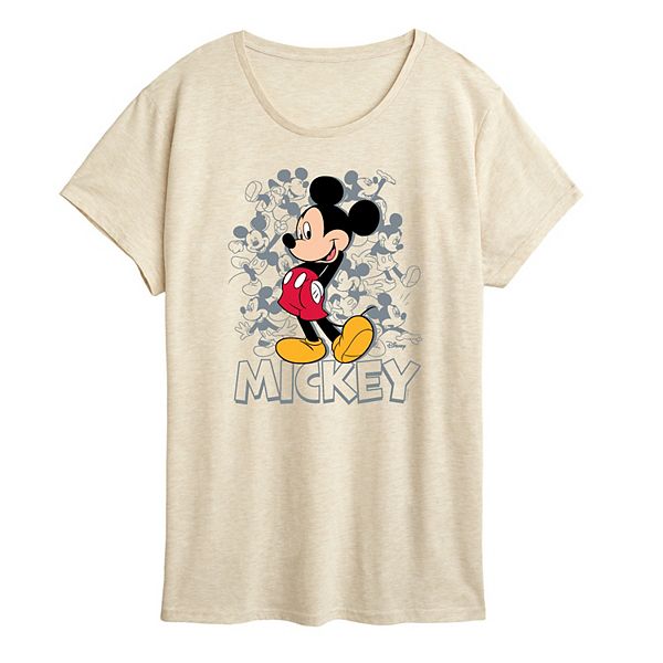 

Женская футболка с принтом Микки Мауса Disney, Beige