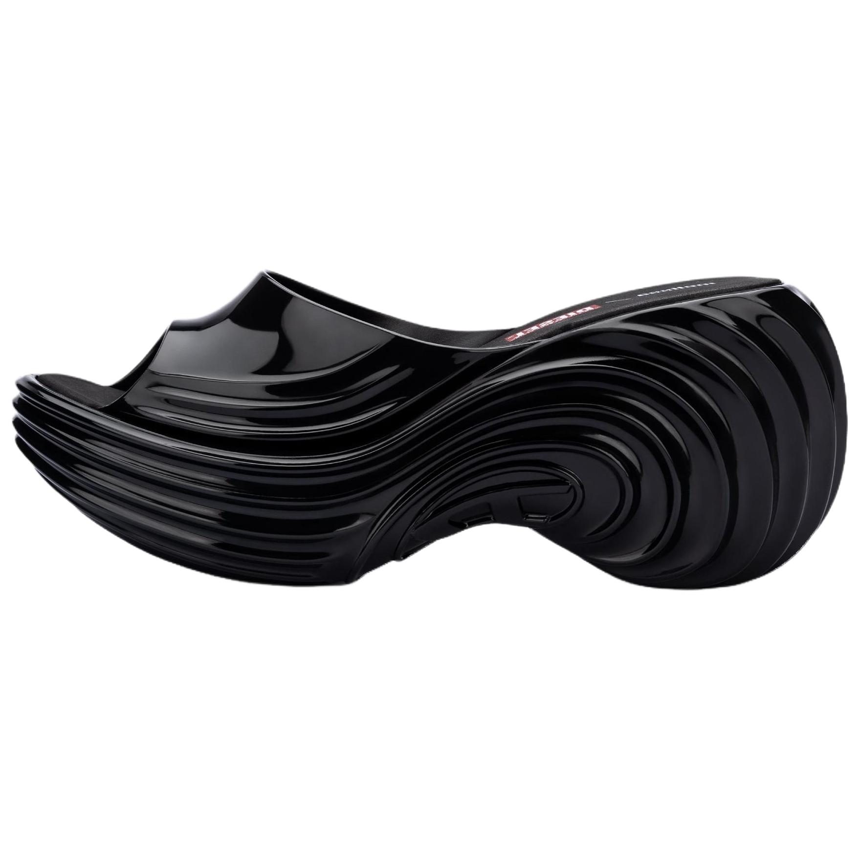 Тапочки-слайды DIESEL x износостойкие женские Melissa, Black