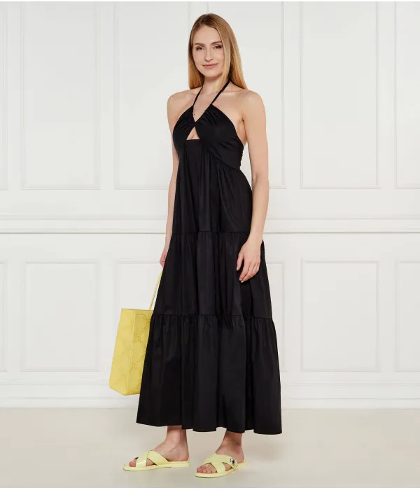 Тапочки из кожи с Т-образным фиксатором Tory Burch, желтый — фото 2