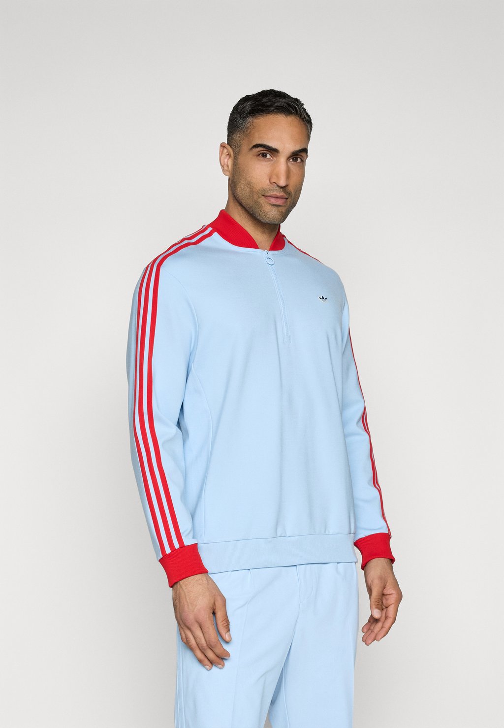 

Толстовка 1/4 ZIP Adidas Golf Originals, светло-голубой