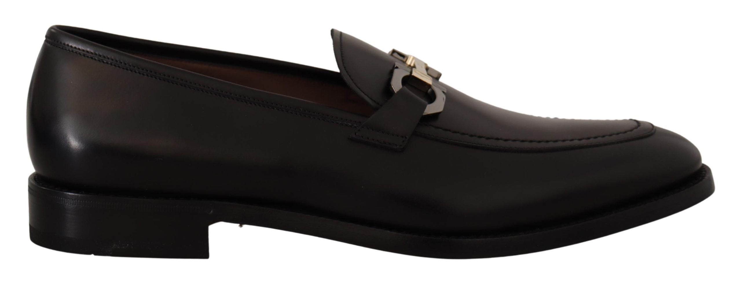 

Мужские лоферы из мягкой кожи Salvatore Ferragamo Gancio Bit, черный
