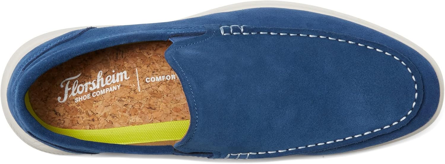 Мужские лоферы Florsheim Hamptons с мысом-мокасином, синий — фото 2