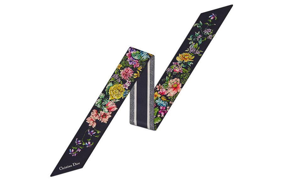 

DIOR Шелковый шарф Women's Black, Black