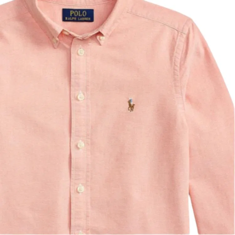 Повседневная рубашка Classic Version Polo Ralph Lauren розовая — фото 3