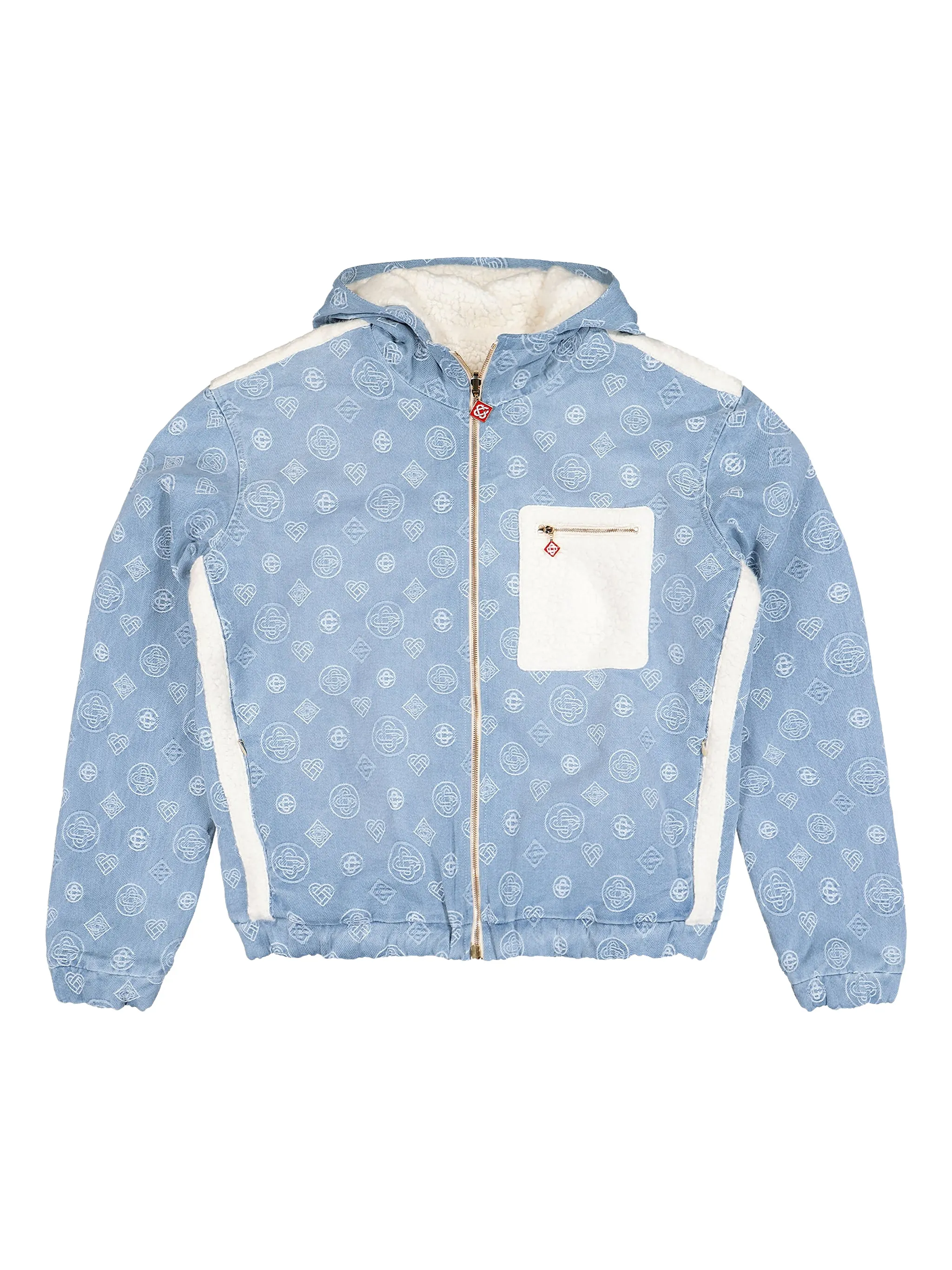 

Двусторонняя куртка с капюшоном Casablanca, синий