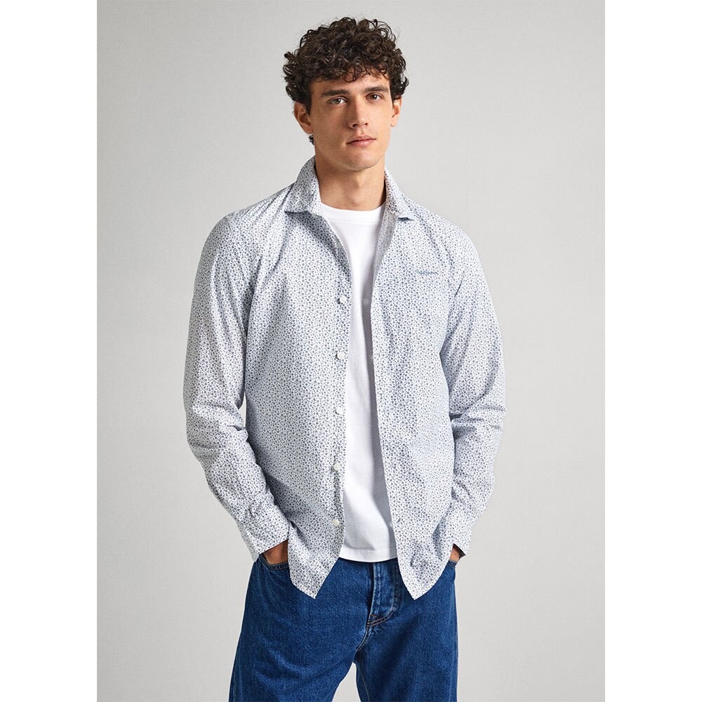 

Рубашка с длинным рукавом Pepe Jeans Alvar, серый