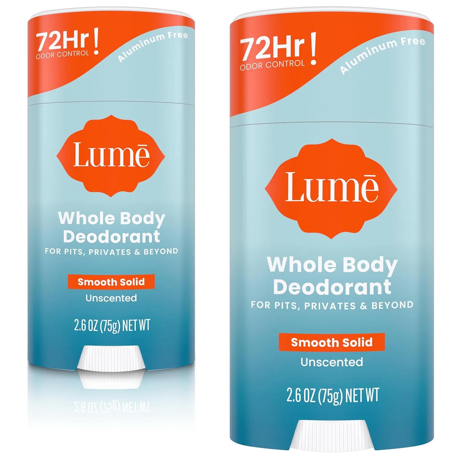 Дезодорант для тела Lume Full Body Deodorant, твердый стик, без запаха Lume