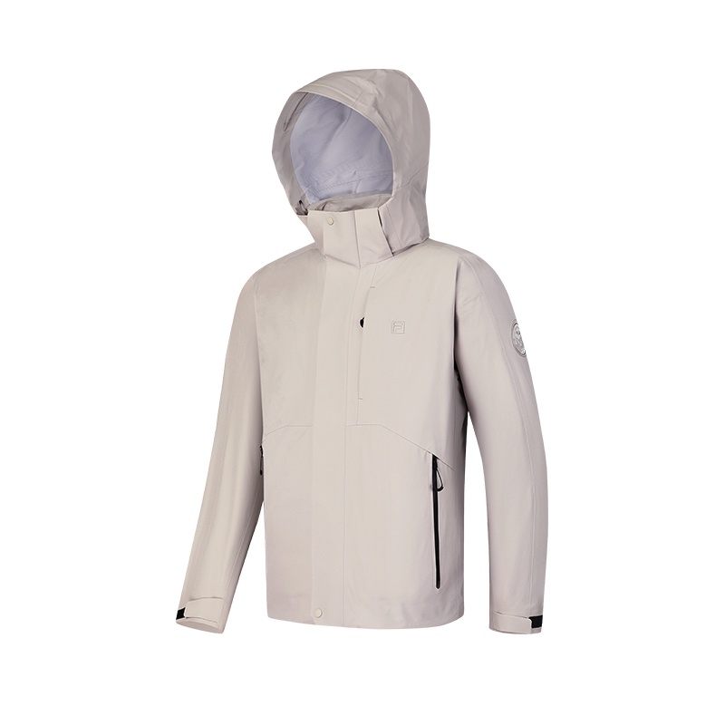 

FILA Водонепроницаемая ветровка унисекс с флисовой подкладкой серого цвета, Fleece-Lined Gray