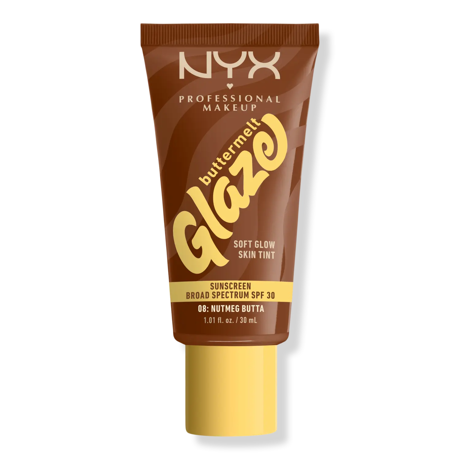 

Тональный крем для лица Buttermelt Glaze Skin Tint SPF 30 NYX Professional Makeup, Nutmeg Butta (medium deep with neutral undertones)