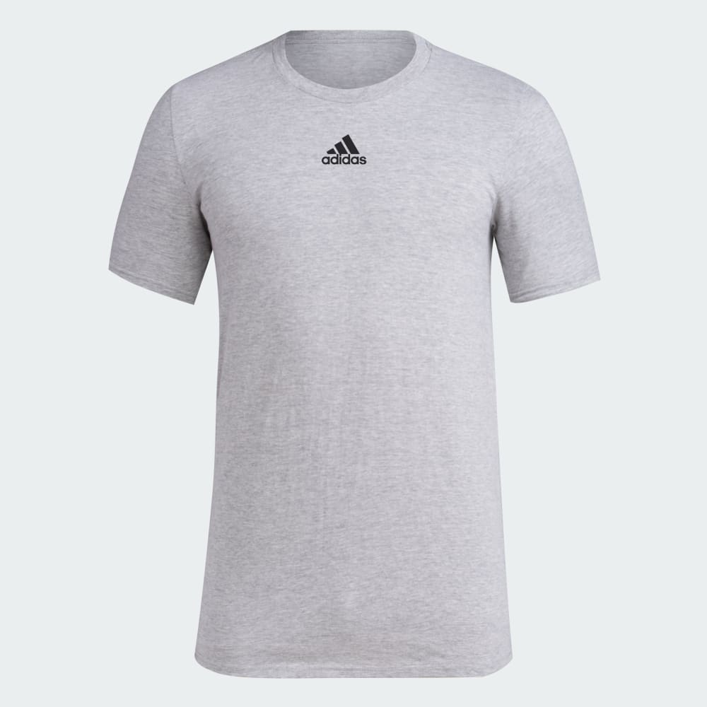 

Спортивная футболка Adidas Short Sleeve Pregame Badge of Sport Tee, цвет Medium Grey Heather/Medium Grey Heather/Black