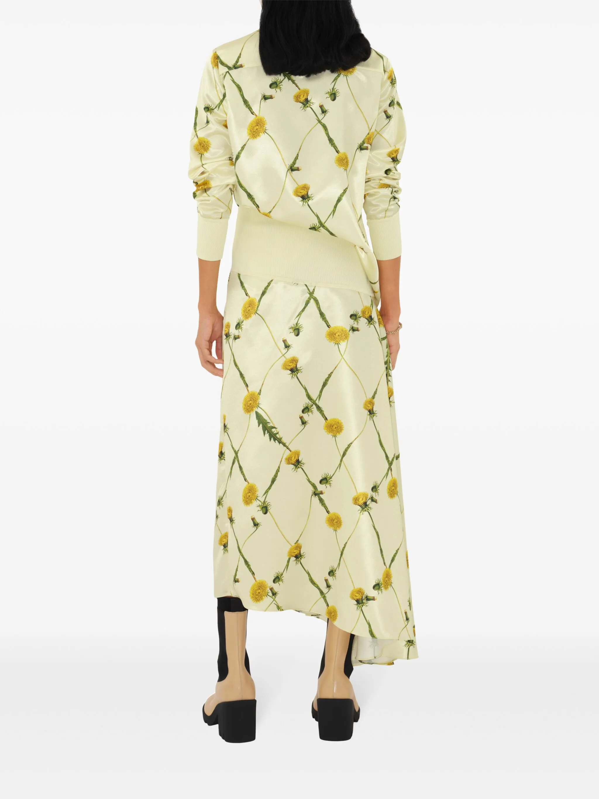 Юбка Dandelion Burberry, женская, сухая чистка, желтый — фото 4
