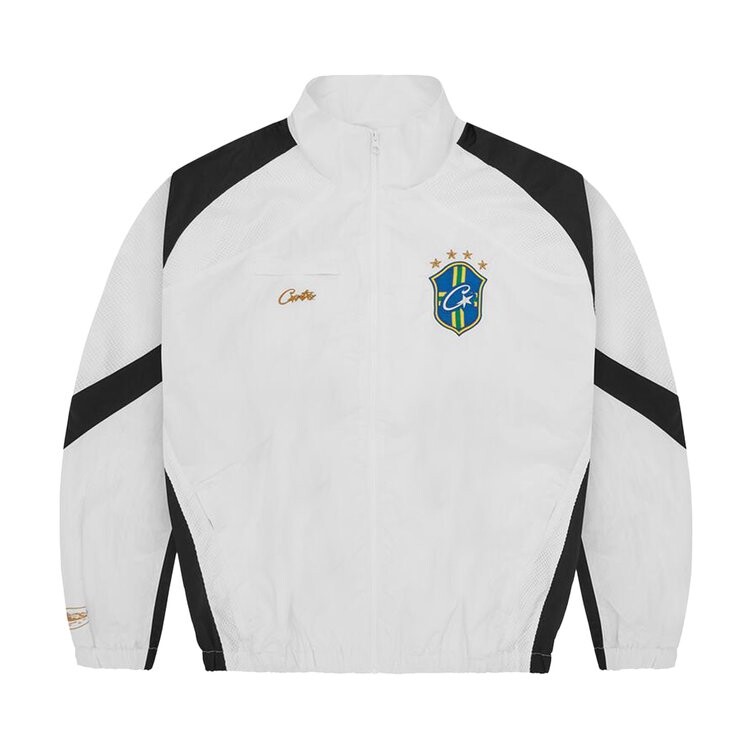 

Куртка Corteiz Brasil Olympic Shuku Jacket, цвет White/Black