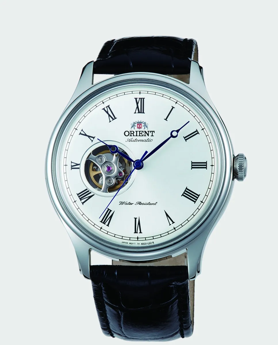 

Мужские часы Orient AG00003W в черной коже, черный