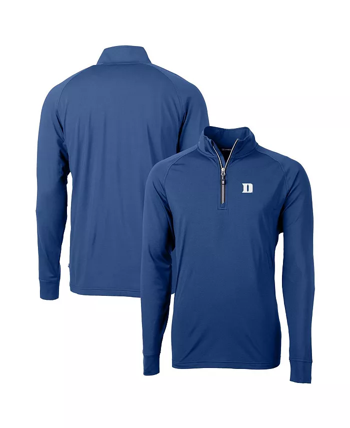 

Толстовка Men's Royal Duke Blue Devils Adapt Knit Stretch Raglan DryTec Quarter-Zip Top Cutter & Buck