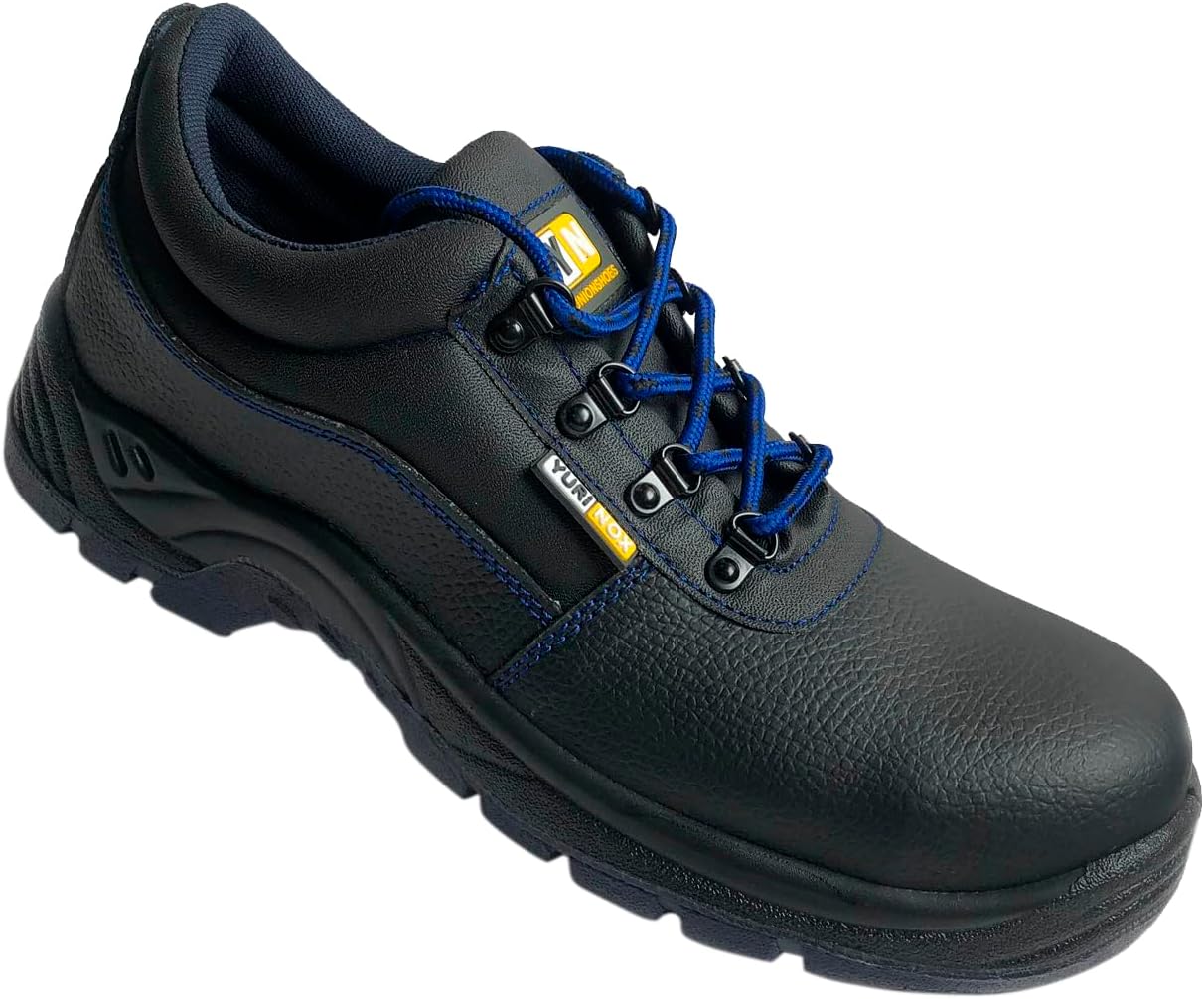 

Рабочие ботинки YURINOX Half-Boots Unionshoes с композитным защитным носком для мужчин - легкие и прочные - подошва устойчива к скольжению, маслам и химическим веществам - идеально подходят для работы на складе и на стройке, черный