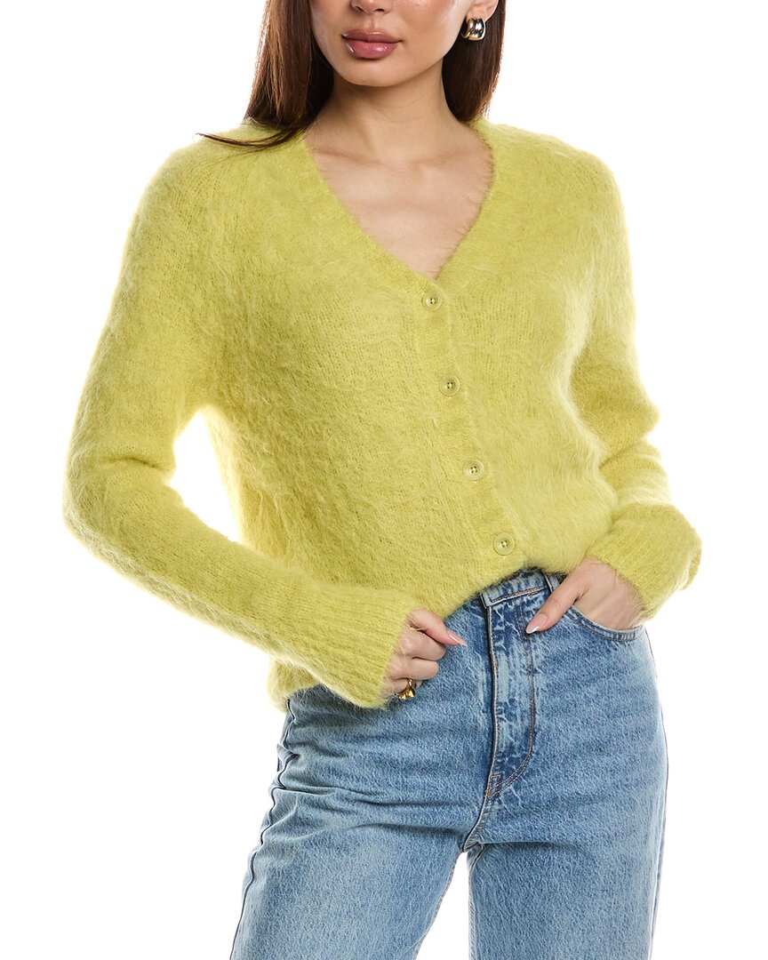 

Кардиган AllSaints Vortex из смесовой альпаки All Saints, желтый