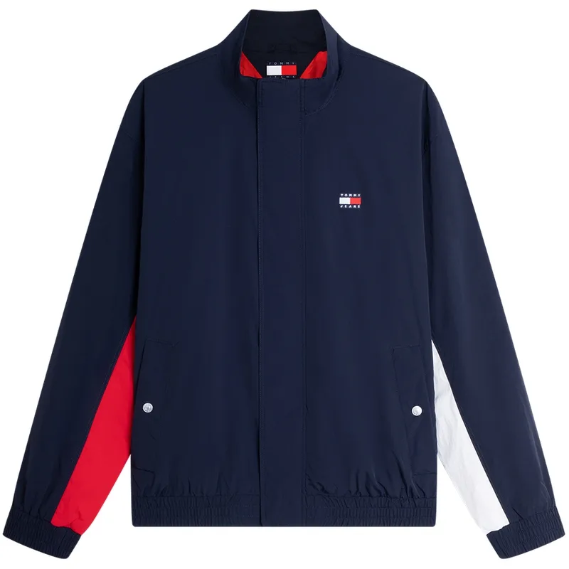 Куртка мужская с воротником стойкой тонкая Tommy Hilfiger, темно-синий C1G