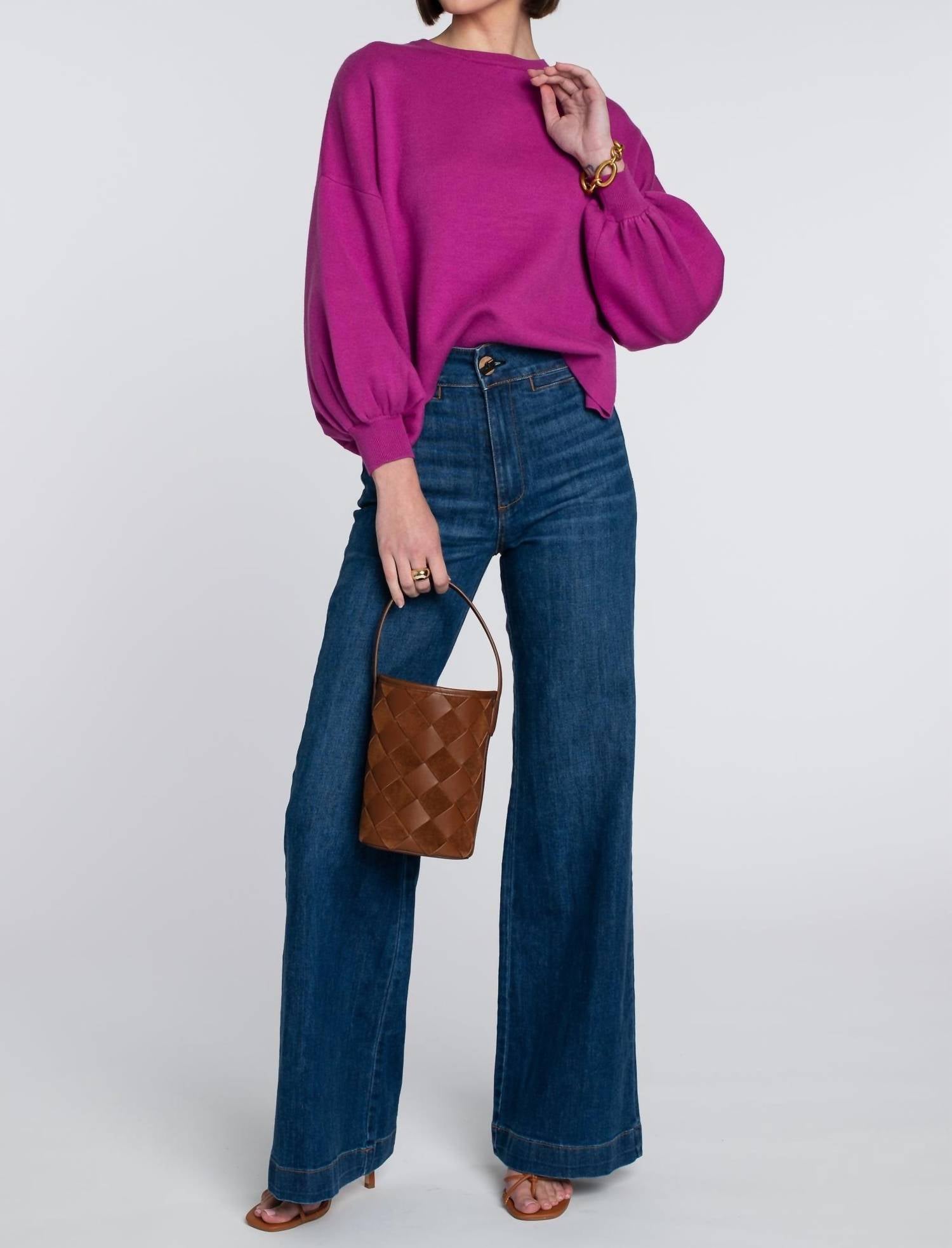 

Свитер Camille цвета фуксии Elizabeth James The Label, фуксия