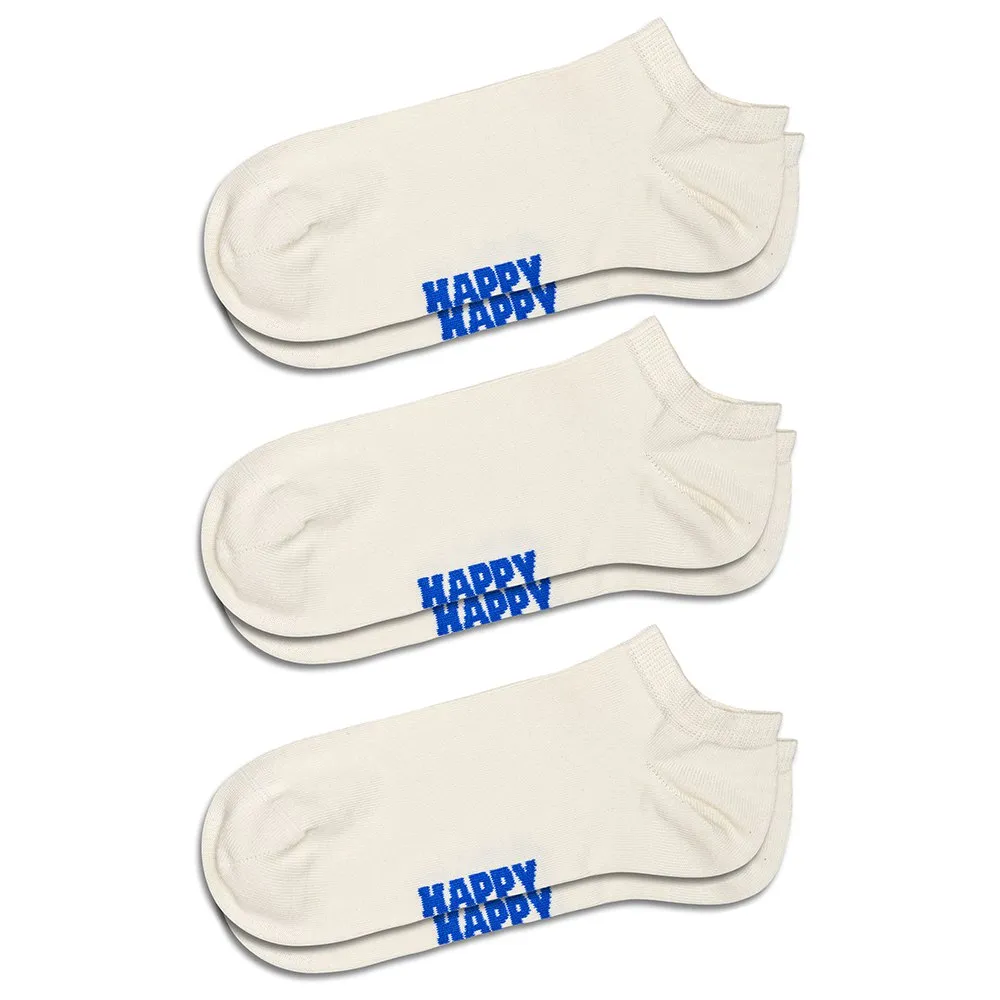 

Носки Happy Solid no show 3 pairs, бежевый