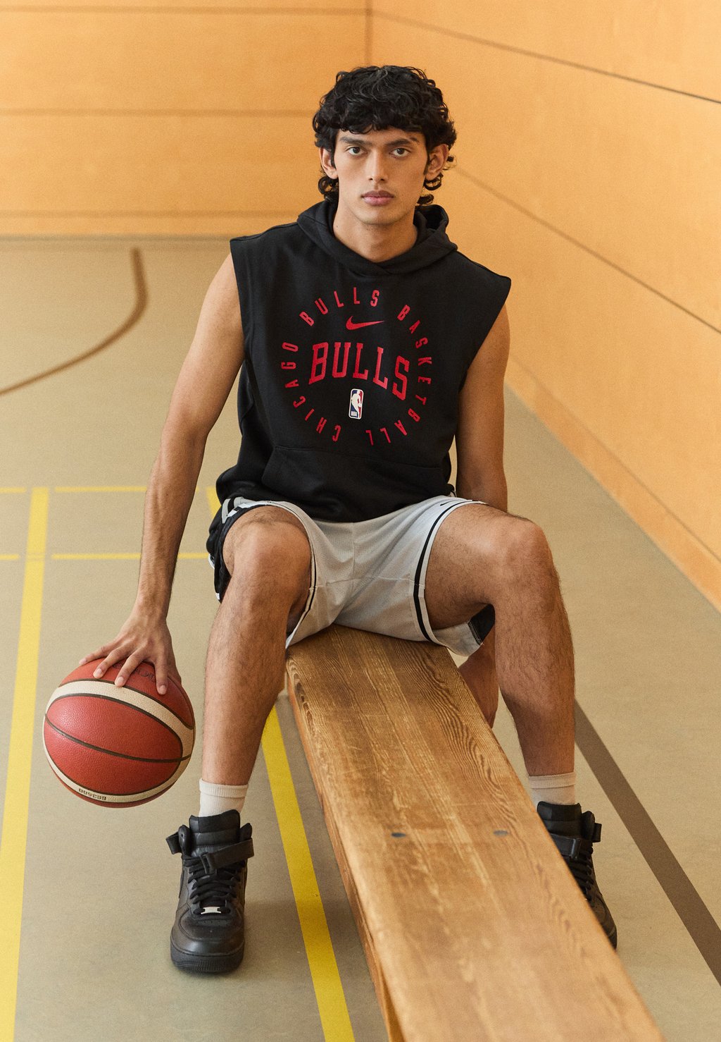 

Толстовка с капюшоном NBA CHICAGO BULLS SLEEVELESS HOODY Nike Performance, черный