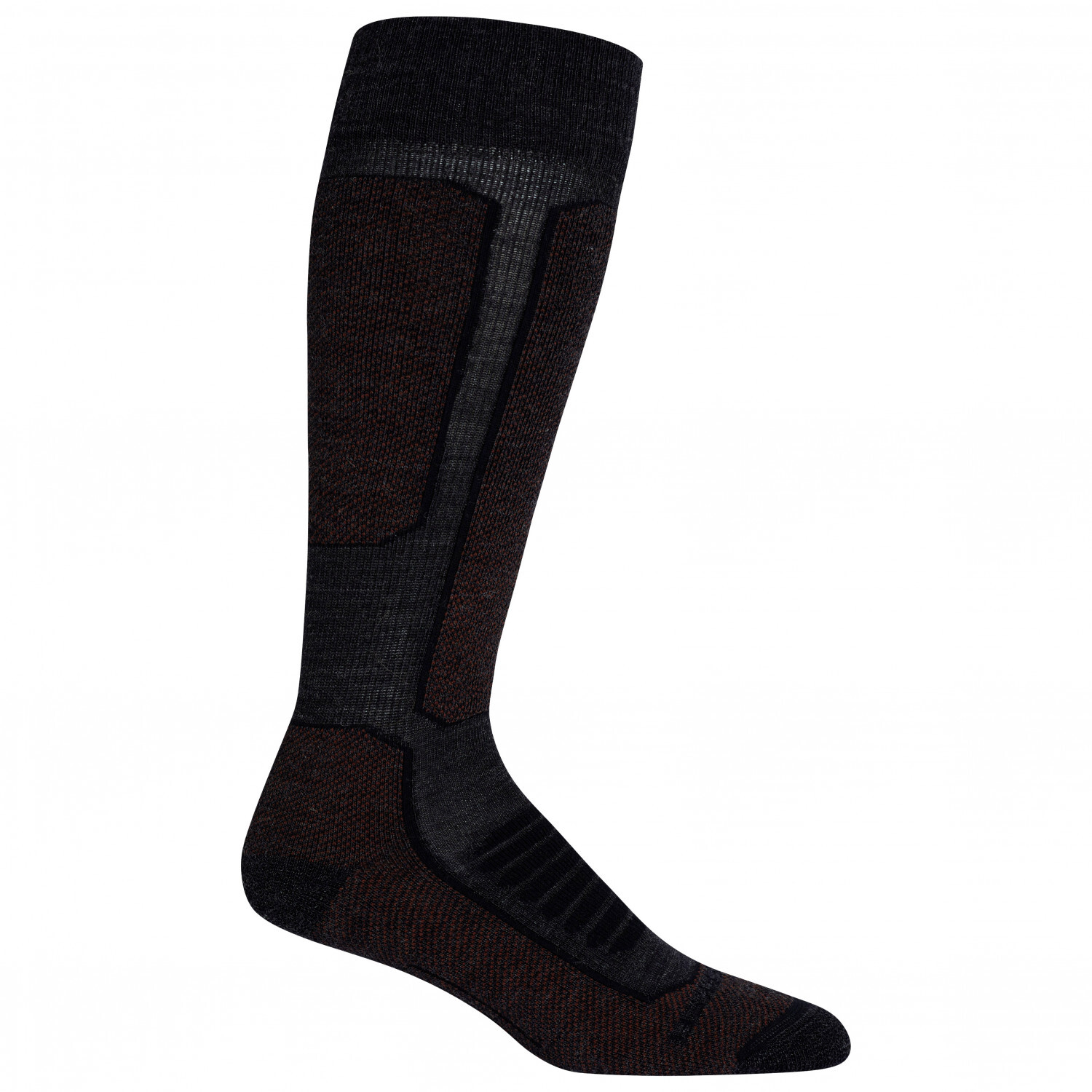 

Лыжные носки Icebreaker Ski+ Medium Over The Calf, цвет Jet Heather/Espresso/Black