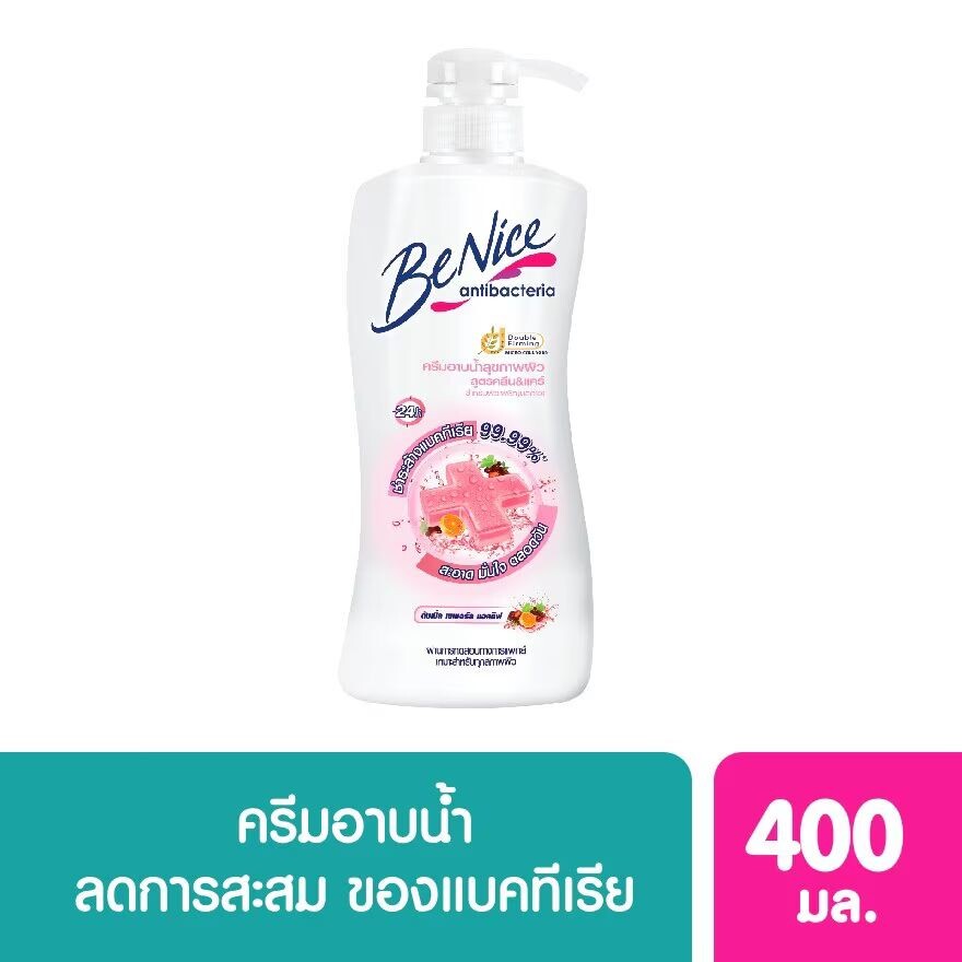 

Benice Крем для душа Anti Bacteria Clean Care 400 мл. ครีมอาบน้ำ, Pink