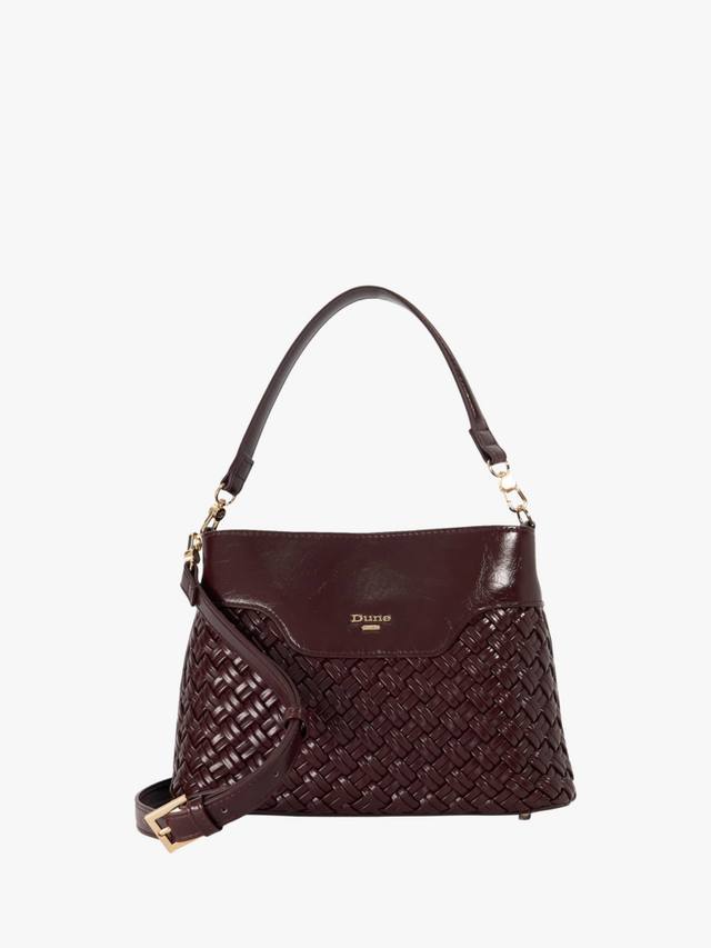 

Dinidelphine плетеная сумка через плечо Dune London, Burgundy