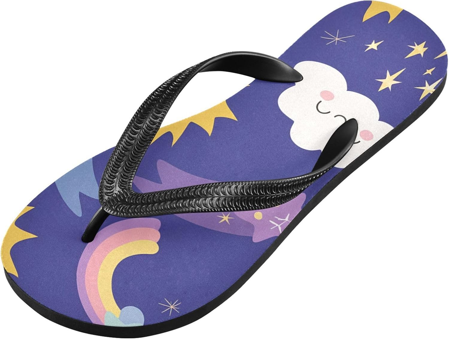 

Женские пляжные летние повседневные шлепанцы с солнцем и звездами, облаками, быстро сохнущие сандалии для мужчин A2300238 Umiriko