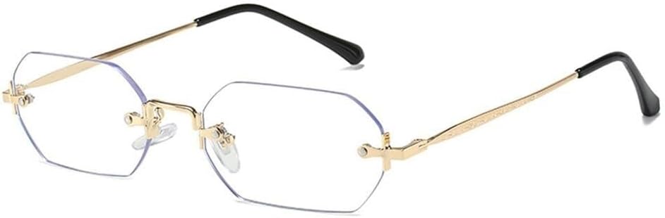 

Безободковые металлические солнцезащитные очки с градиентной окраской для женщин и мужчин, для путешествий, занятий спортом на открытом воздухе, бега и езды Generic, Clear