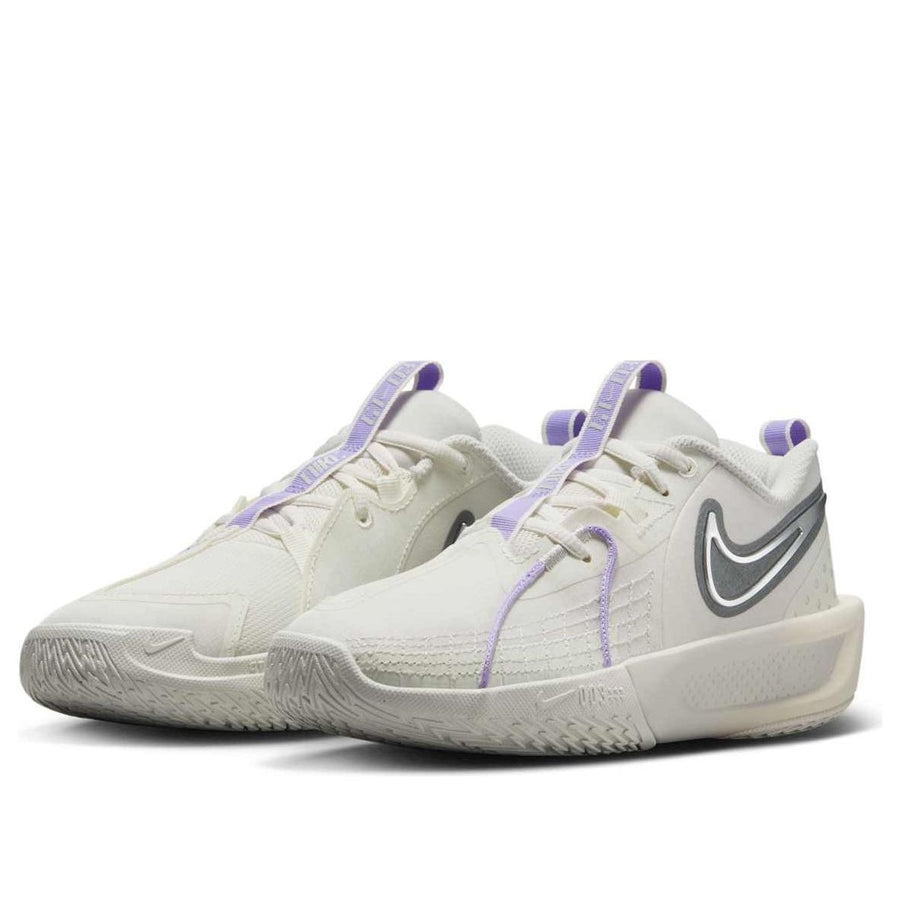 Кроссовки (GS) Nike Air Zoom GT Cut 3 'Sail Light Bone Metallic Silver Smoke Grey', бежевый — фото 3