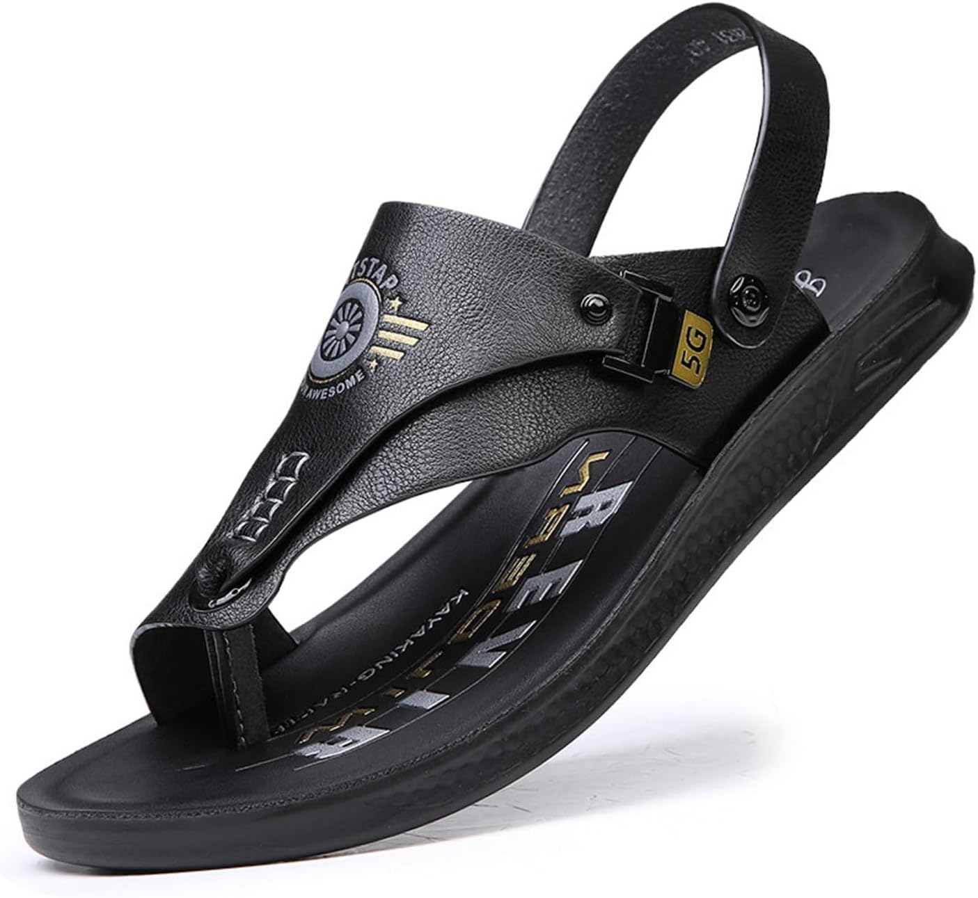 

Летние сандалии WCXTY с поддержкой свода стопы для мужчин, удобные дышащие ортопедические тапочки для мужчин, повседневные шлепанцы для ходьбы, для коррекции пальцев, черный