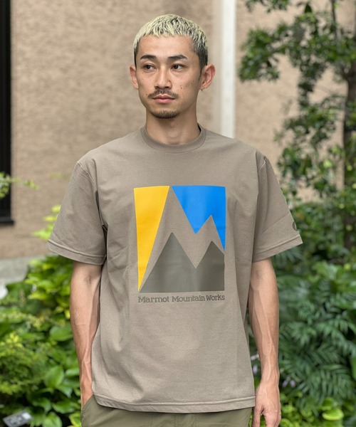 

Футболка с принтом Marmot, бежевый