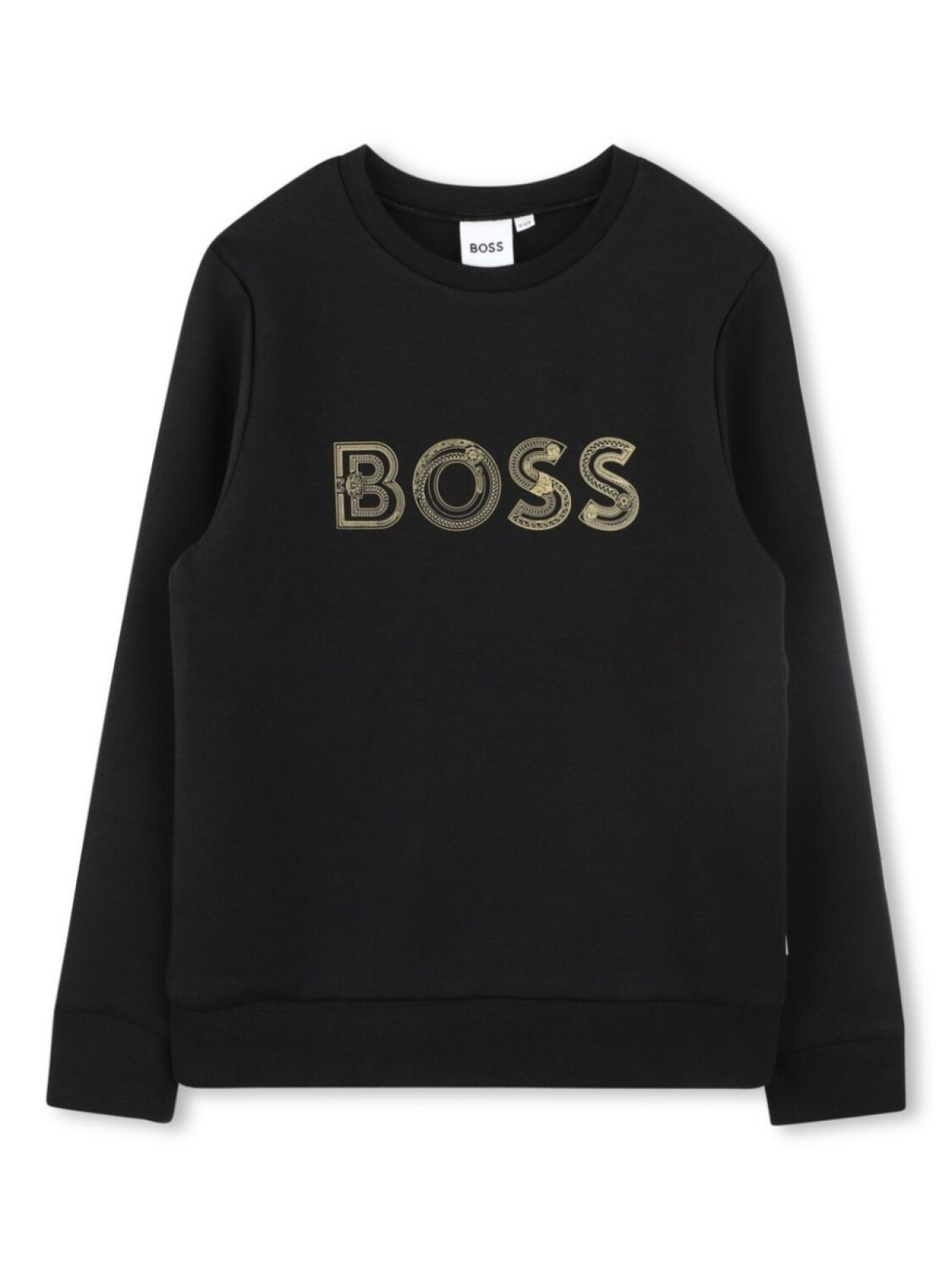 

Толстовка с вышитым логотипом BOSS Kidswear, черный