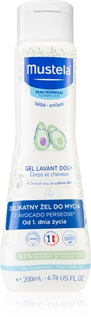 

Гель для мытья тела и волос для детей Mustela Bébé Bain, 200 ml