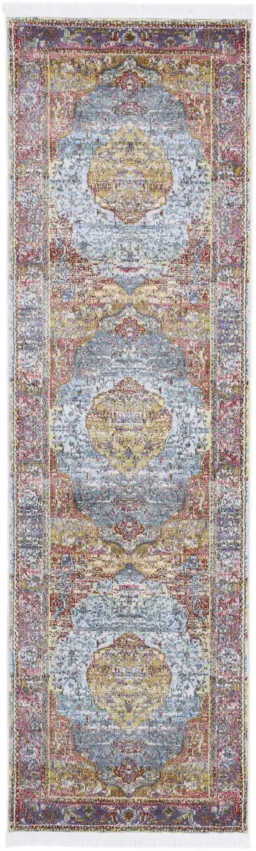 

Ковер "Дорожка "Esha", прямоугольный, винтажный вид, гостиная Carpetfine 80х300 см, цвет multi