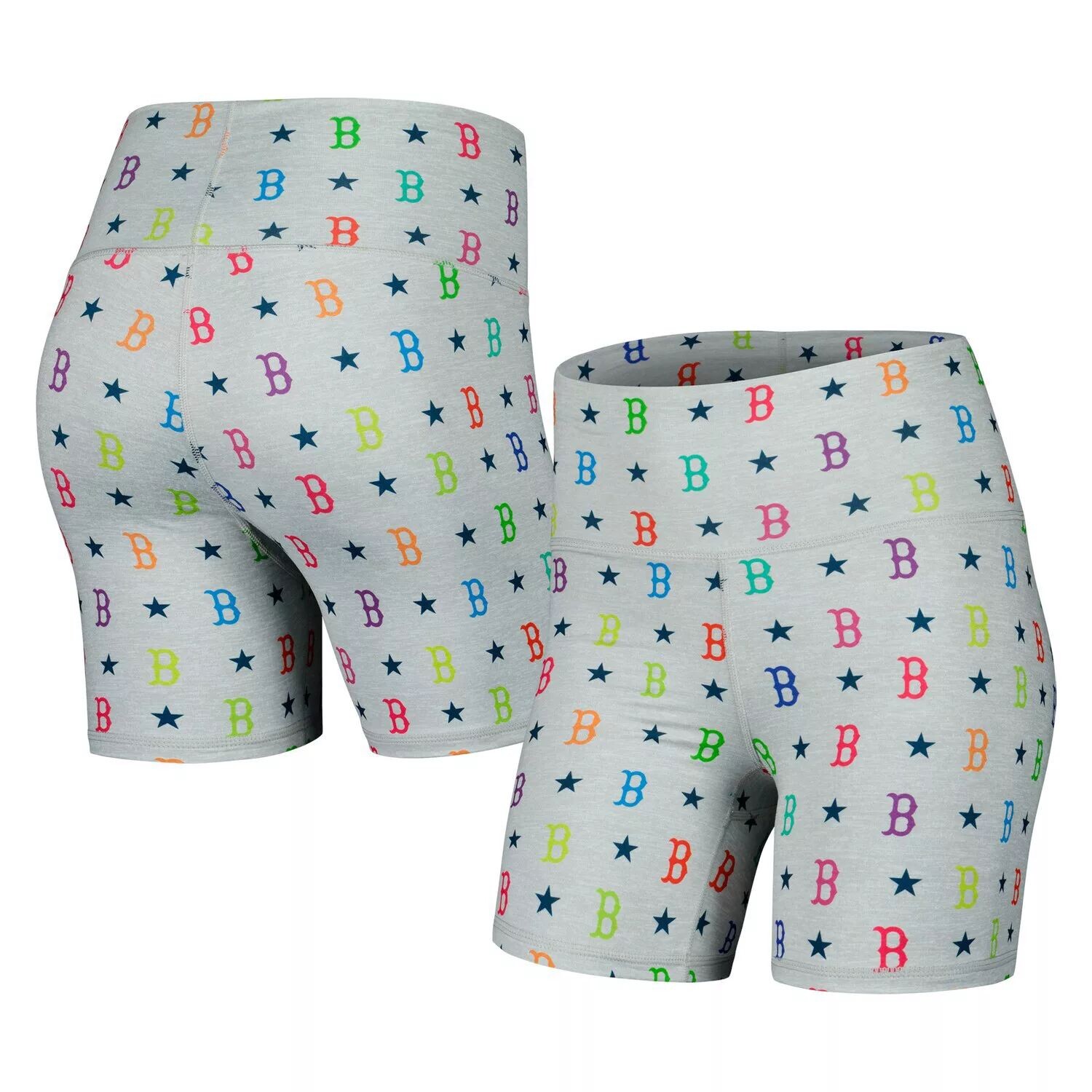 

Женские серые шорты Boston Red Sox TLC Rainbow