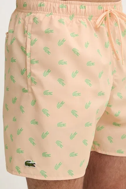 Плавки мужские быстросохнущие Lacoste, оранжевый — фото 4