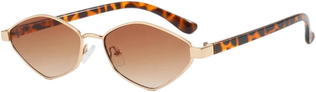 

Солнцезащитные очки с защитой UV400 | Металлическая оправа, линзы конфетного цвета | Для женщин и мужчин, для занятий спортом на открытом воздухе и вождения DSVIGF, Leopard Tea