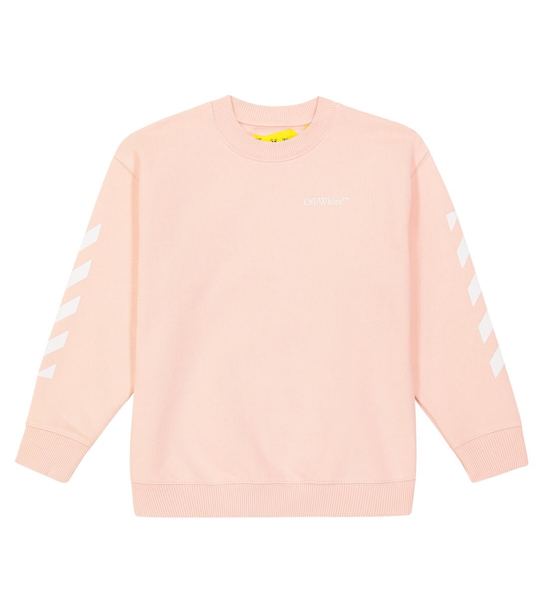 

Толстовка из хлопкового джерси с логотипом Off-White, белый