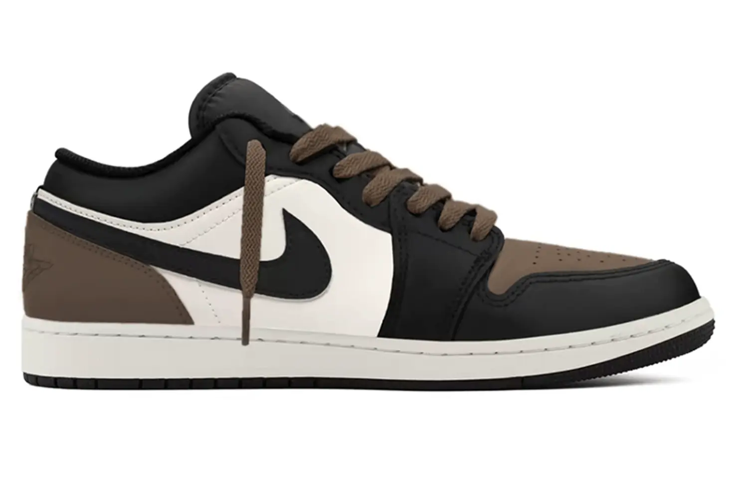 Jordan Кроссовки Air 1 Low top Vintage Unisex Black White Brown — фото 3