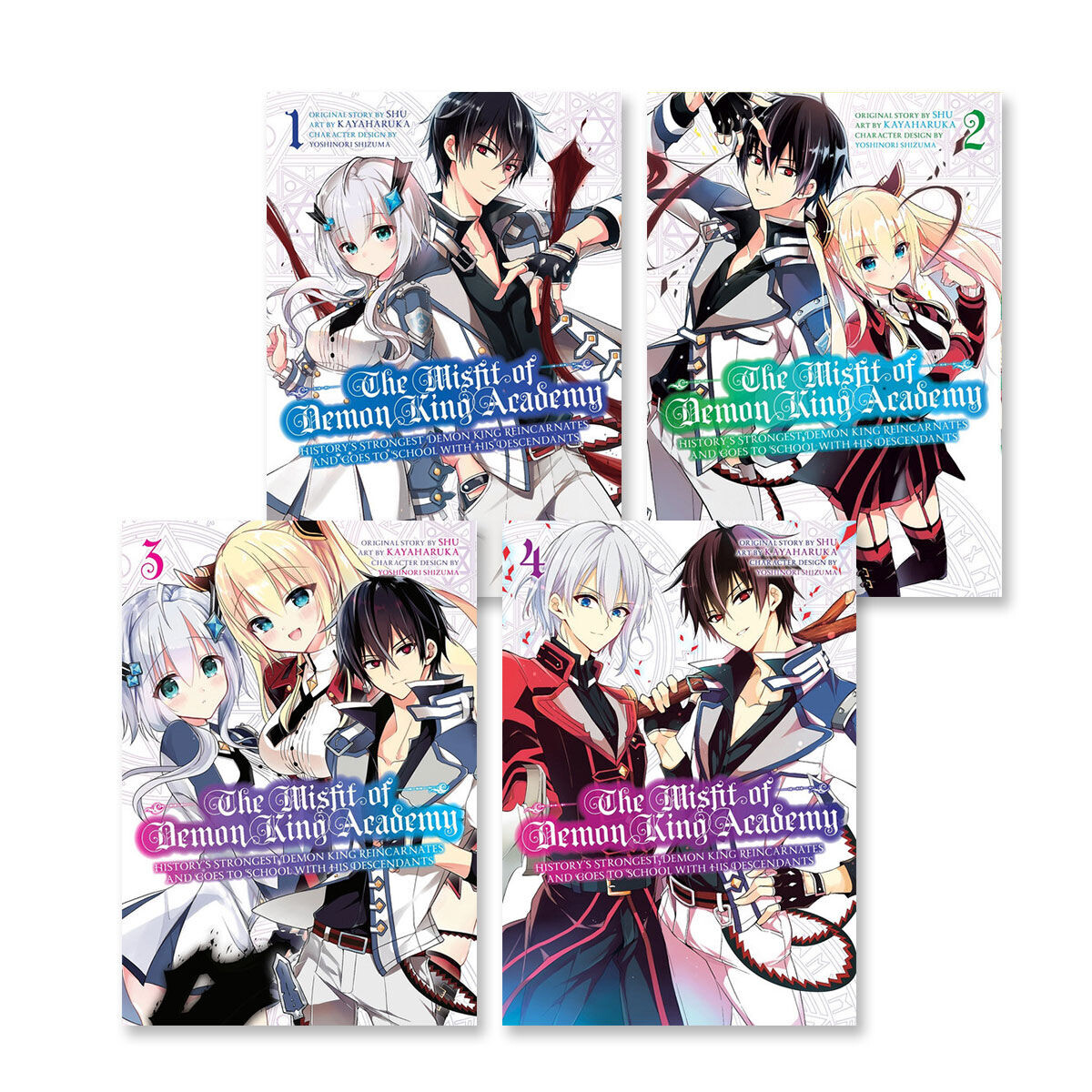 

Манга The Misfit of Demon King Academy Manga (1-4) Bundle