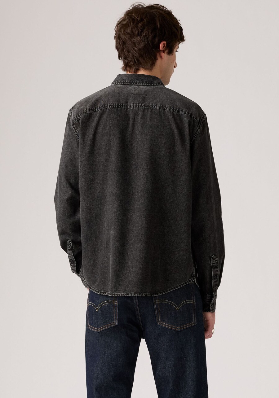 Рубашка на пуговицах классического кроя LEVI'S , черный — фото 4