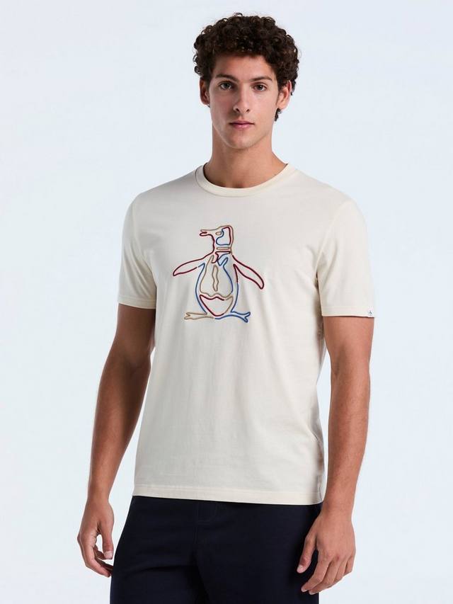 

Футболка Pete Cotton с коротким рукавом и круглым вырезом Original Penguin, Birch