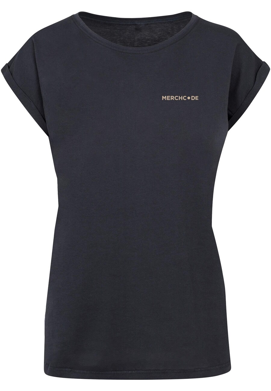 

Футболка Merchcode Shirt Alles Wird Gut, темно-синий