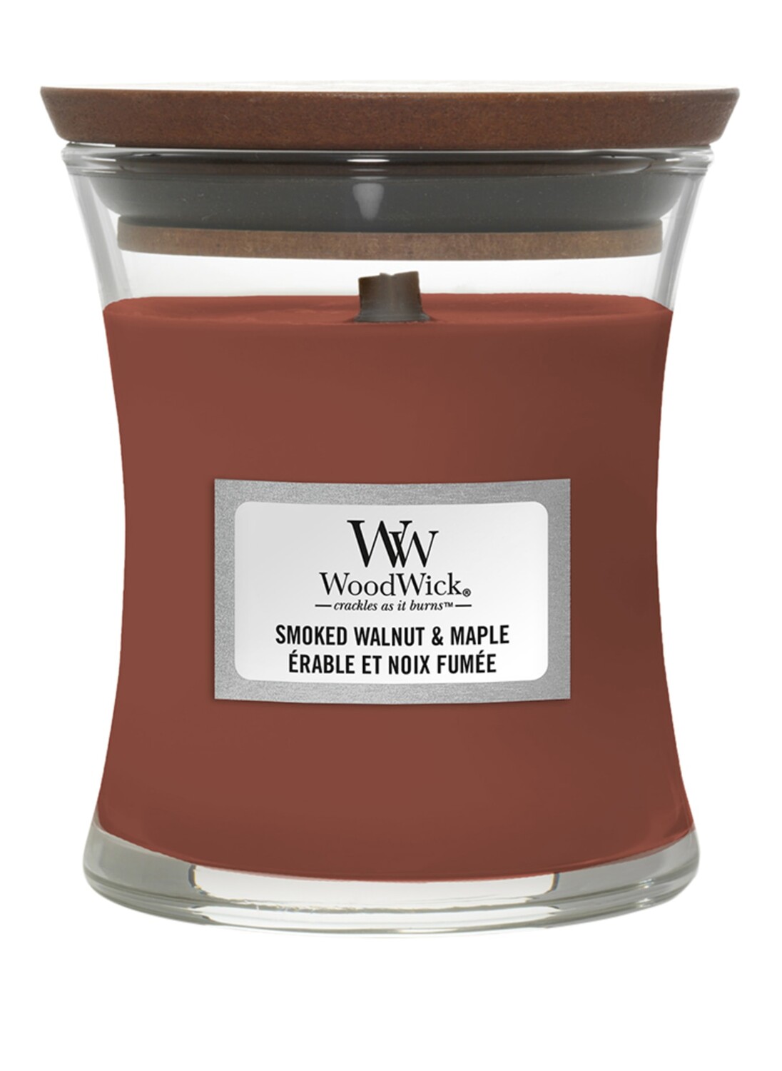 

Ароматическая свеча Woodwick SMOKED WALNUT & MAPLE