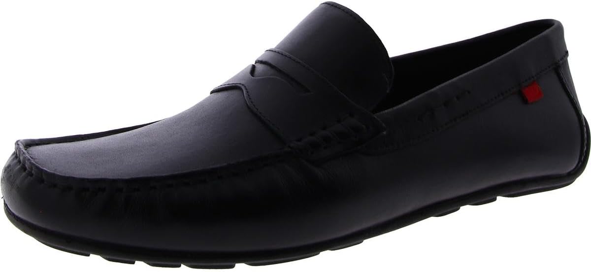 

Мужские кожаные повседневные лоферы с пенни Marc Joseph New York, черный