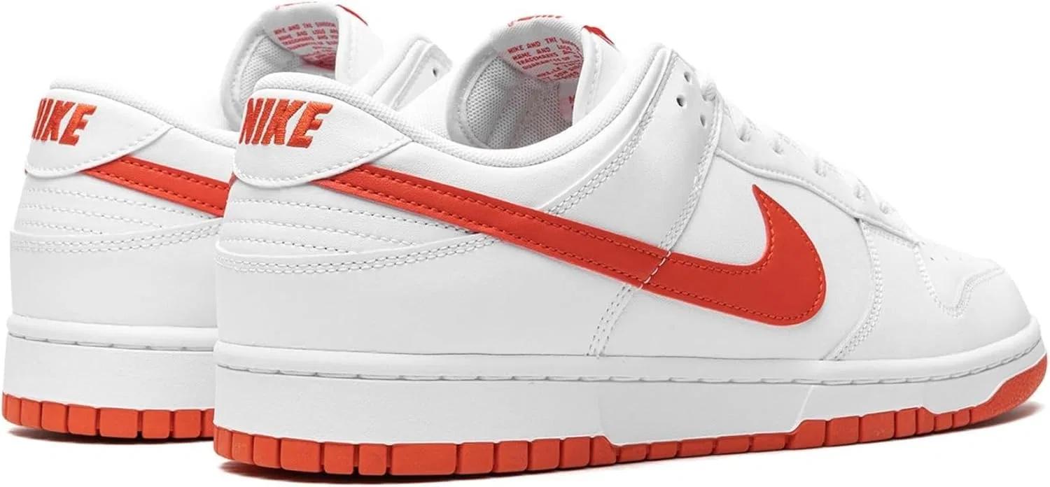 Кроссовки мужские Nike Dunk Low, цвет White Picante Red — фото 3