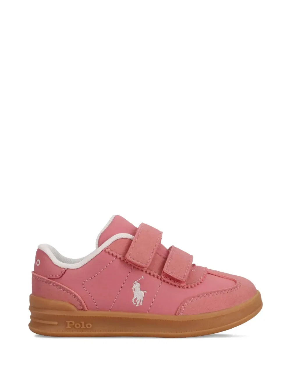 Кроссовки Polo с вышитым пони Polo Ralph Lauren Kids, розовый — фото 2